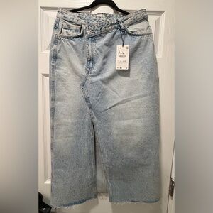 Zara Light Blue Denim Maxi Skirt